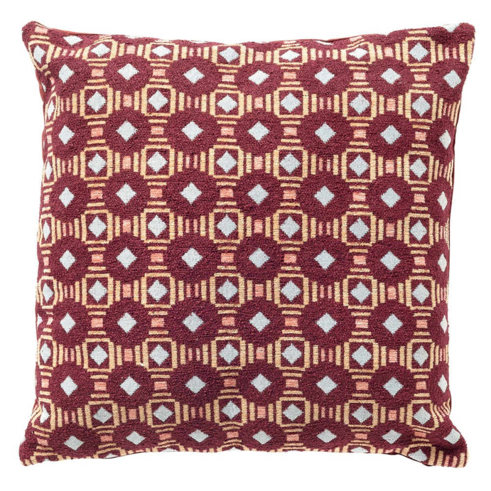 Dutch Decor Kissenhülle 'Lennox' 45 x 45 cm Maroon Banner - Rot